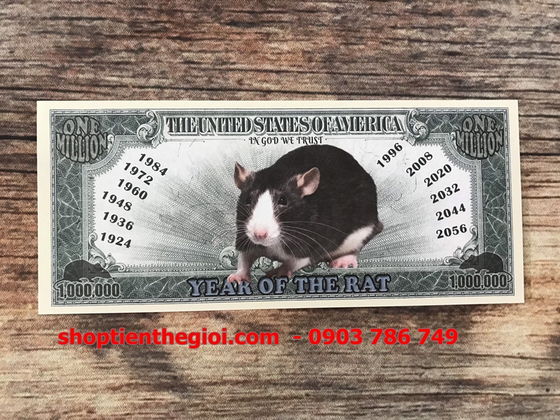 Tiền 1 triệu USD hình con chuột của Mỹ